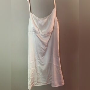 White Silk slip dress, never worn!